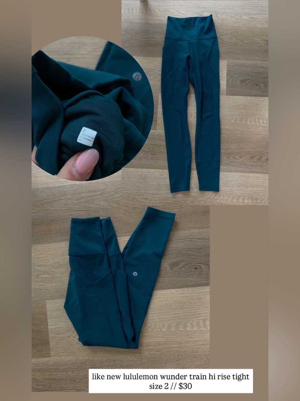 lululemon leggings size 2